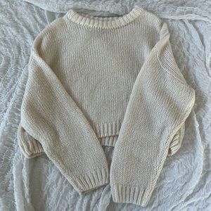 Slouchy White Sweater